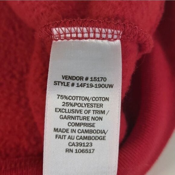 Northern Reflections Cardinals Red Sweatshirt S - Picture 9 of 10